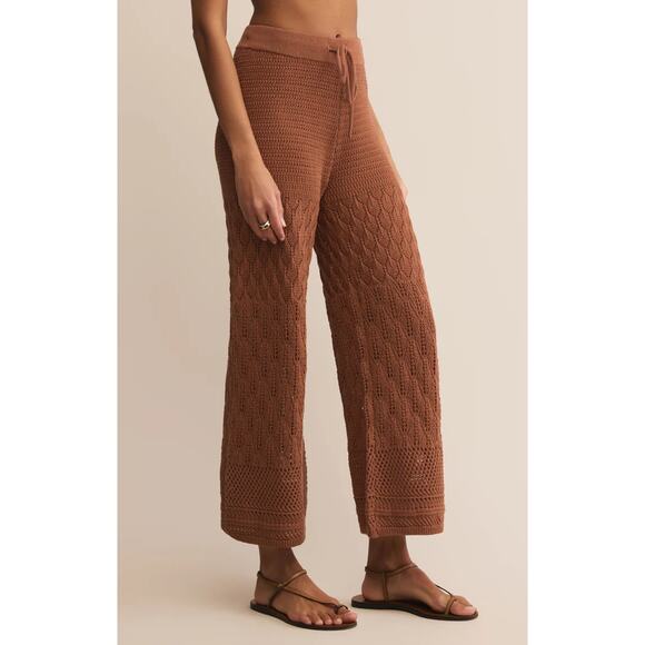 Z Supply Adia Crochet Pant - Teakwood NWT VARIOUS SIZES - Picture 4 of 6